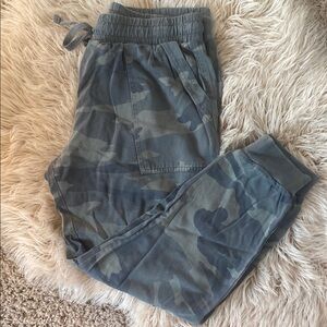 Splendid Blue Camouflage Jogger Pants